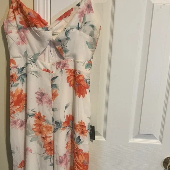 Lulu's Vibrant Floral Dress with Spaghetti Straps - Picture 8 of 8